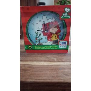 Charlie Brown christmas Carol Clock